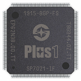 A top-down render of the Plus1 (SP7021) CPU.