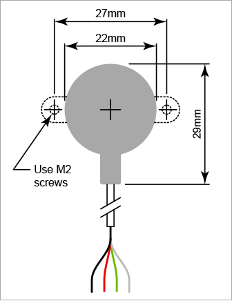 A diagram illustrating the mechanical dimensions of Cable Probes.