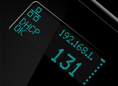 An isometric render of a DS1101/2 OLED display.