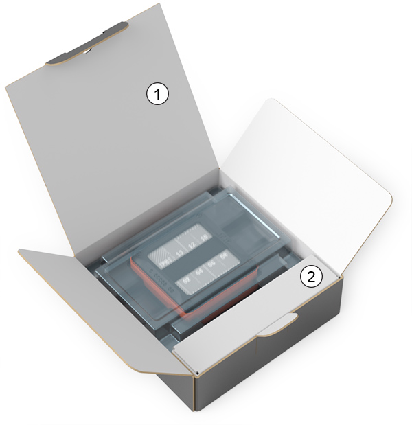 A picture of an assembled TPB2/TPS2 retail package.